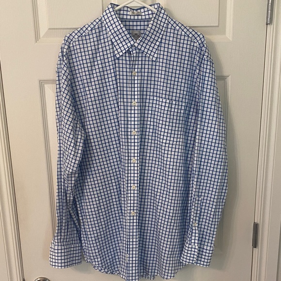Peter Millar Other - Peter Millar Blue and White Plaid Shirt